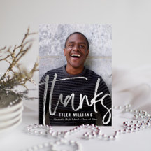 Brillantes Estroques Graduación Moderna Gracias