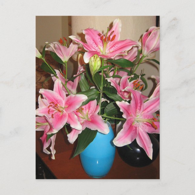 Postal Brillantes Lilies Postcard (Anverso)