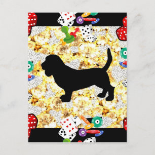 POSTAL BRILLANTES PARA BASSSET HOUND