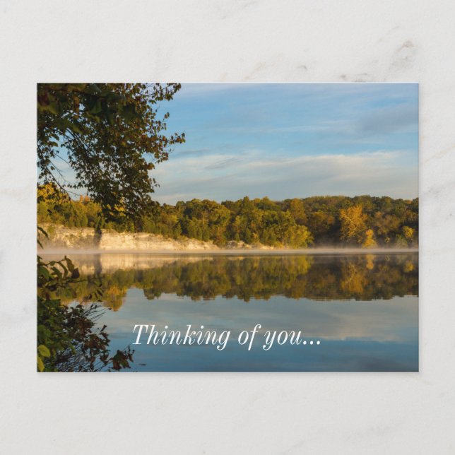 Postal Brillo De La Mañana De Otoño (Anverso)