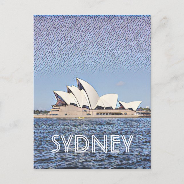 Postal brillo de la ópera de sydney (Anverso)