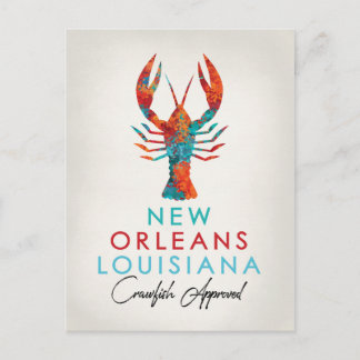 Postal Brillo de langosta de Nueva Orleans Louisiana