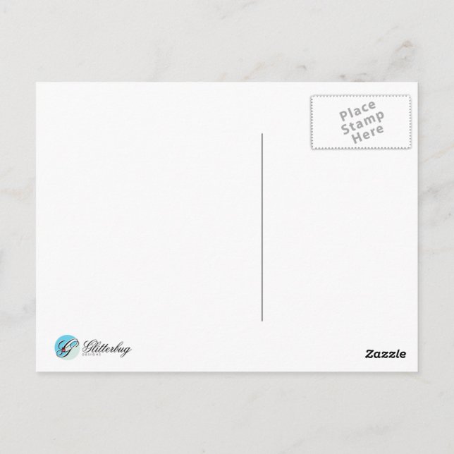 Postal Brillo de nieve (Reverso)