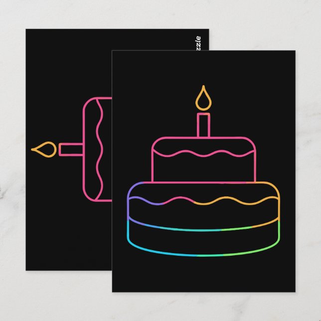 Postal Brillo geométrico (Anverso / Reverso)