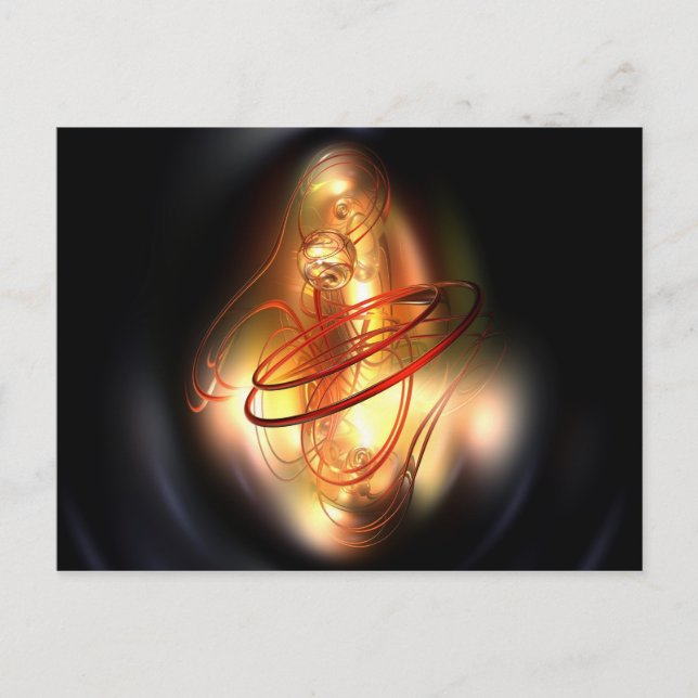 Postal Brillo rojo amarillo (Anverso)