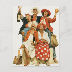 Postal Brindis a la amistad y los buenos momentos