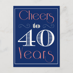 Postal Brindis por 40 Años