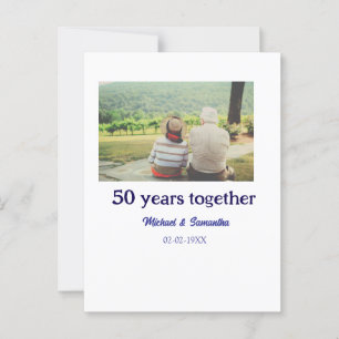 Postal brindis por 50 años aniversario agregar nombre fot