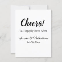 Brindis por un feliz para siempre agregar nombre d