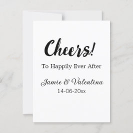 Postal Brindis por un feliz para siempre agregar nombre d