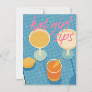 Postal Brindis Vibrantes junto a la Piscina