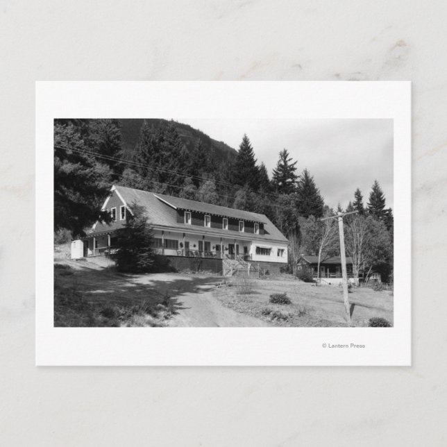 Postal Brinnon, WA View the Olympic Inn on Hood Canal (Anverso)