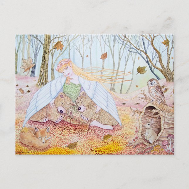 Postal "Brisa de Otoño" (Anverso)