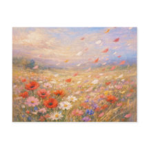 Brisa Floral - Arte de Estilo de Pintura Pastel