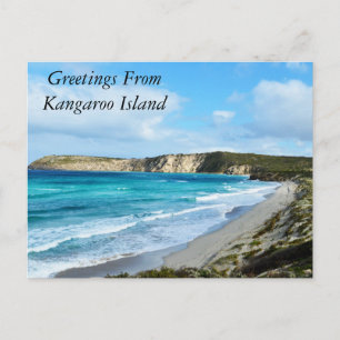 Postal Brisas oceánicas frescas, isla canguro, Australia,