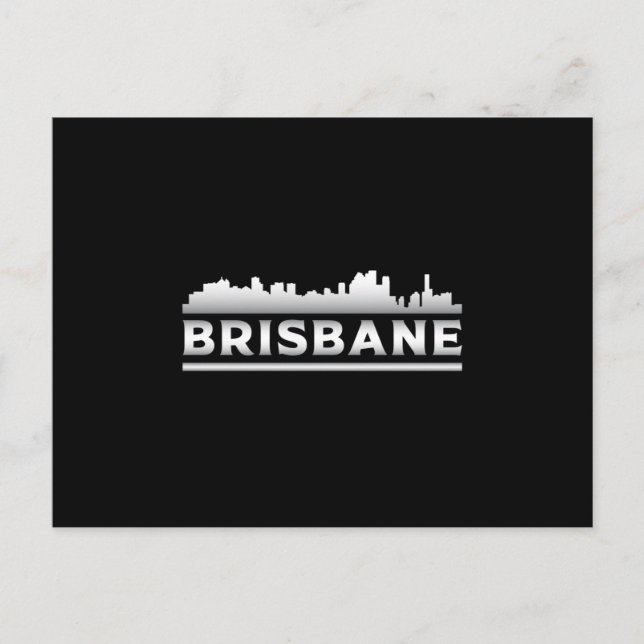 Postal Brisbane Australia City Skyline Cityscape Gift (Anverso)