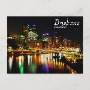 Postal Brisbane en la noche 1