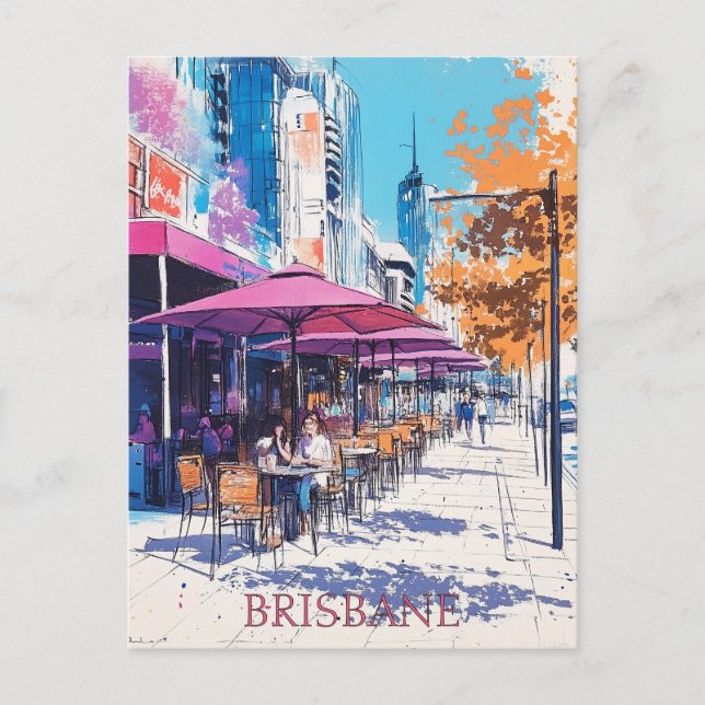 Postal Brisbane Queensland Travel (Anverso)