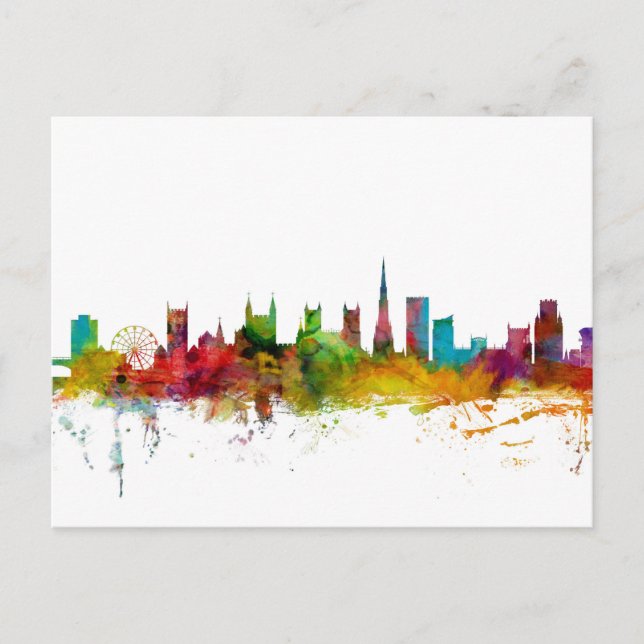 Postal Bristol England Skyline (Anverso)