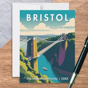 Postal Bristol Reino Unido Puente colgante de Clifton Ret