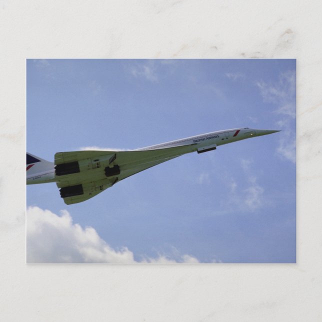 Postal British Airways Concorde, despegue en Heathrow A (Anverso)