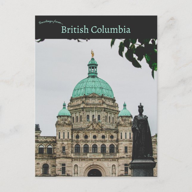 Postal British Columbia Parliament Buildings Canada (Anverso)