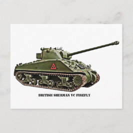 Postal British Sherman VC Firefly Tank