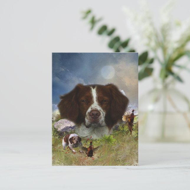 Postal Brittany Francesa, Arte (Anverso de pie)