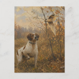 Postal Brittany Spaniel – Arte de Caza de Chocha