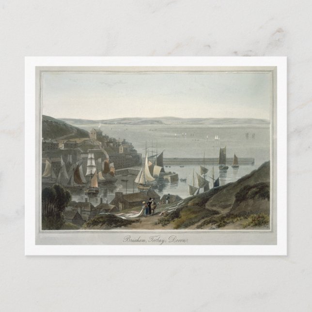 Postal Brixham, Torbay, Devon, del Volumen VIII de 'A Voy (Anverso)