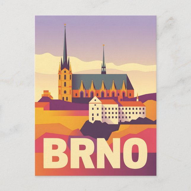 Postal Brno vintage (Anverso)