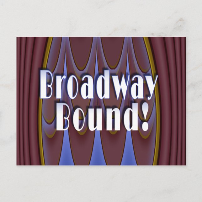 Postal ¡Broadway Bound! (Anverso)