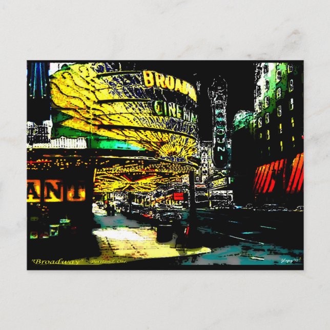 Postal Broadway - Postcard (Anverso)