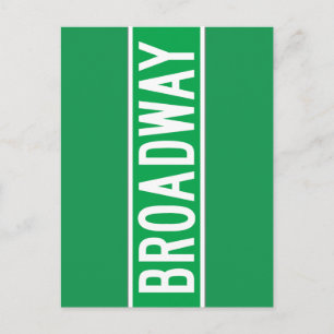 Postal Broadway, Rótulo de la calle Nueva York