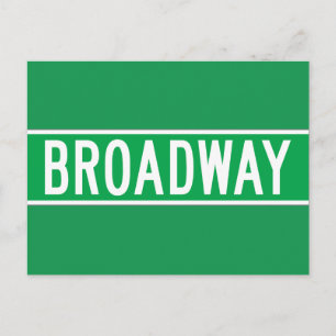 Postal Broadway, Rótulo de la calle Nueva York