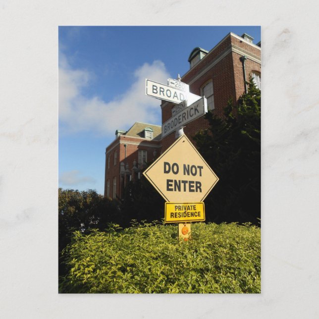 Postal Broadway St & Broderick St, San Francisco, CA (Anverso)