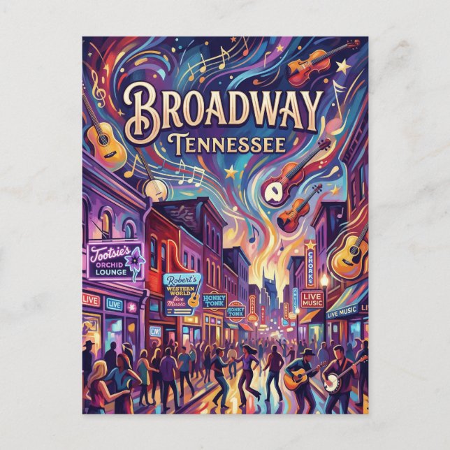 Postal Broadway Tennessee (Anverso)