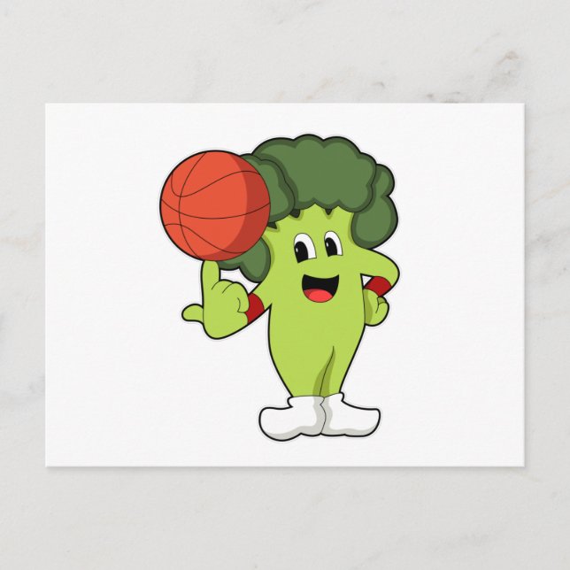 Postal Broccoli en el Basketball Sports (Anverso)