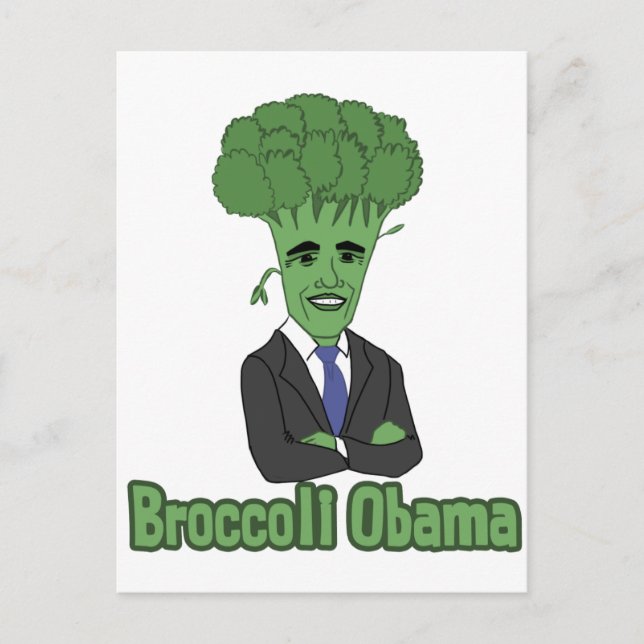 Postal Broccoli Obama (Anverso)
