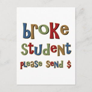 Postal Broke Student Por Favor Enviar Dinero
