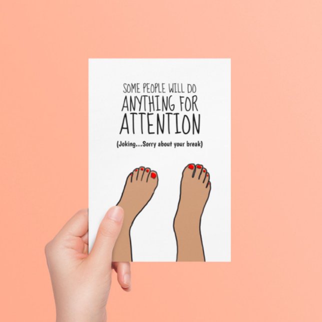 Postal Broken Ankle Funny (Subido por el creador)