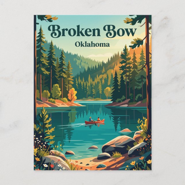 Postal Broken Bow, Oklahoma (Anverso)