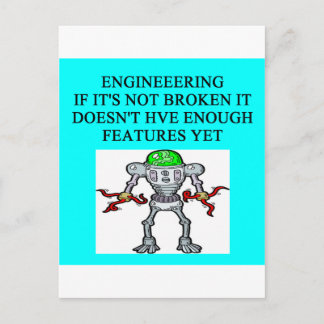 Postal broma de INGENIERÍA