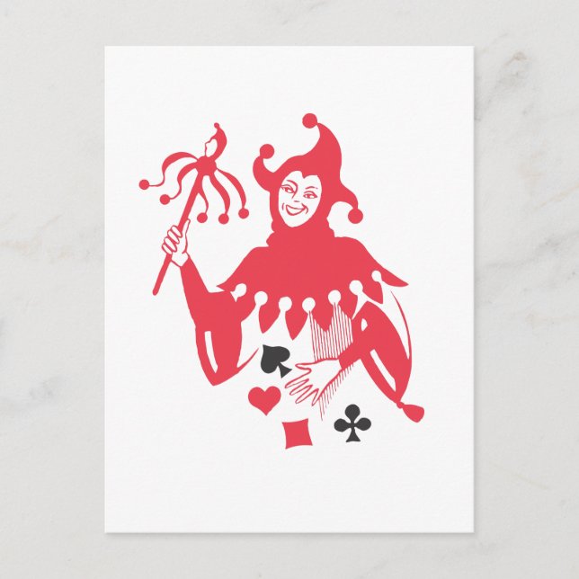 Postal Bromista rojo (Anverso)