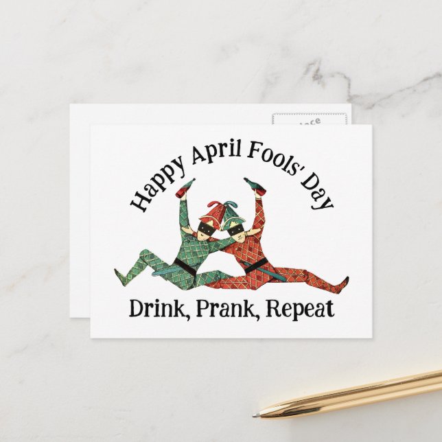 Postal Bromistas del Día de los Inocentes (Anverso/Reverso In Situ)