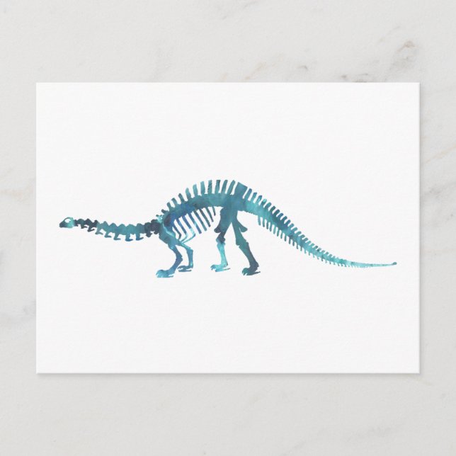 Postal brontosaurus skeleton (Anverso)