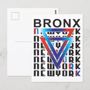 Postal Bronx NYC: Grit geométrico y fuerza urbana