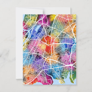 Postal Bronx USA City Map