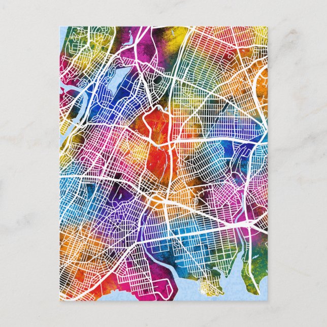 Postal Bronx USA City Map (Anverso)