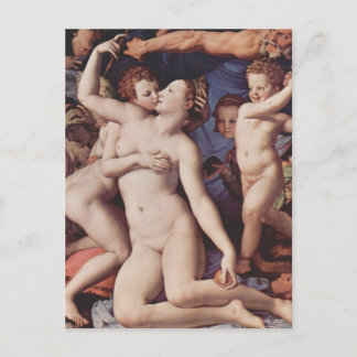 Postal Bronzino - Alegoría del amor